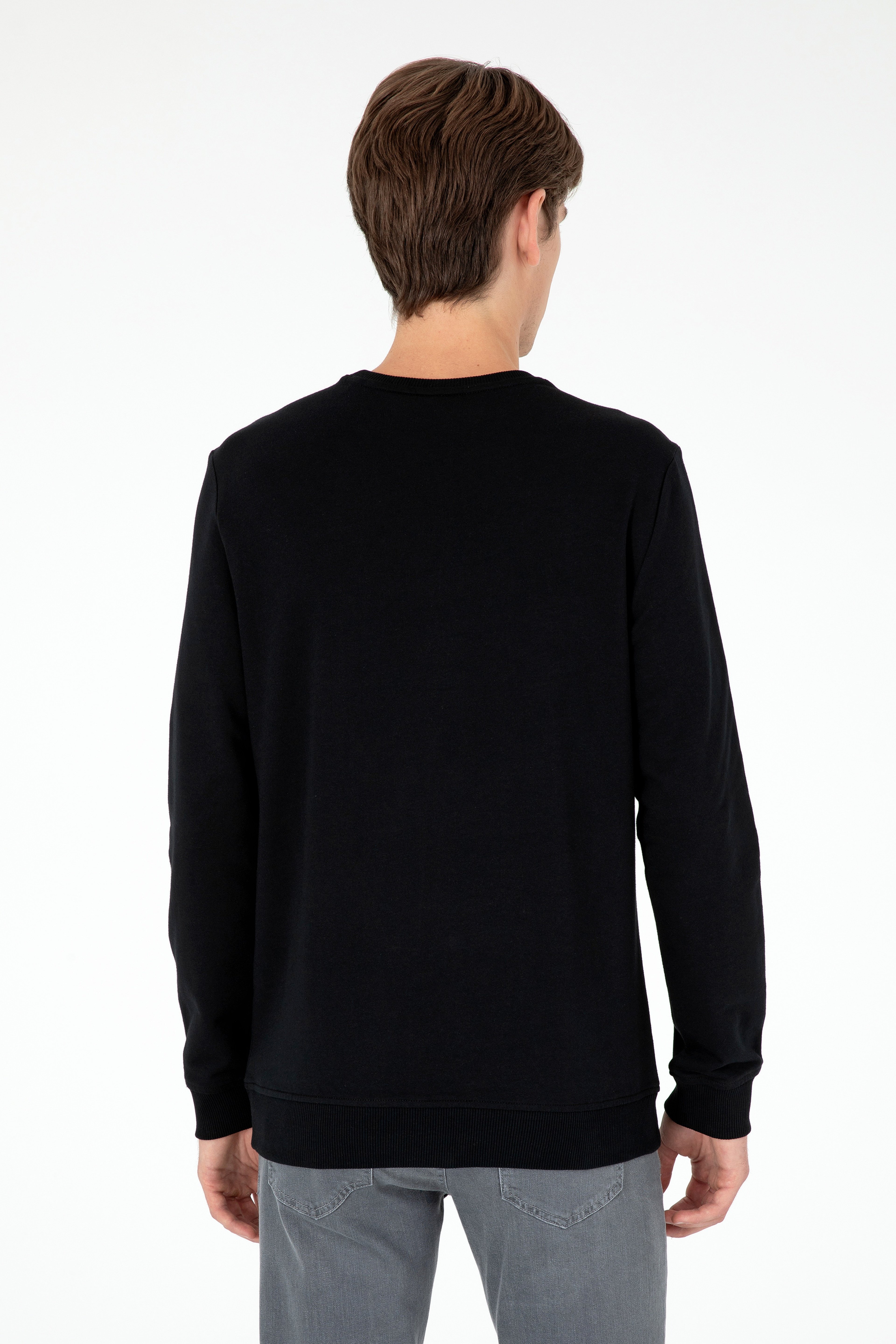 Erkek Siyah Sweatshirt