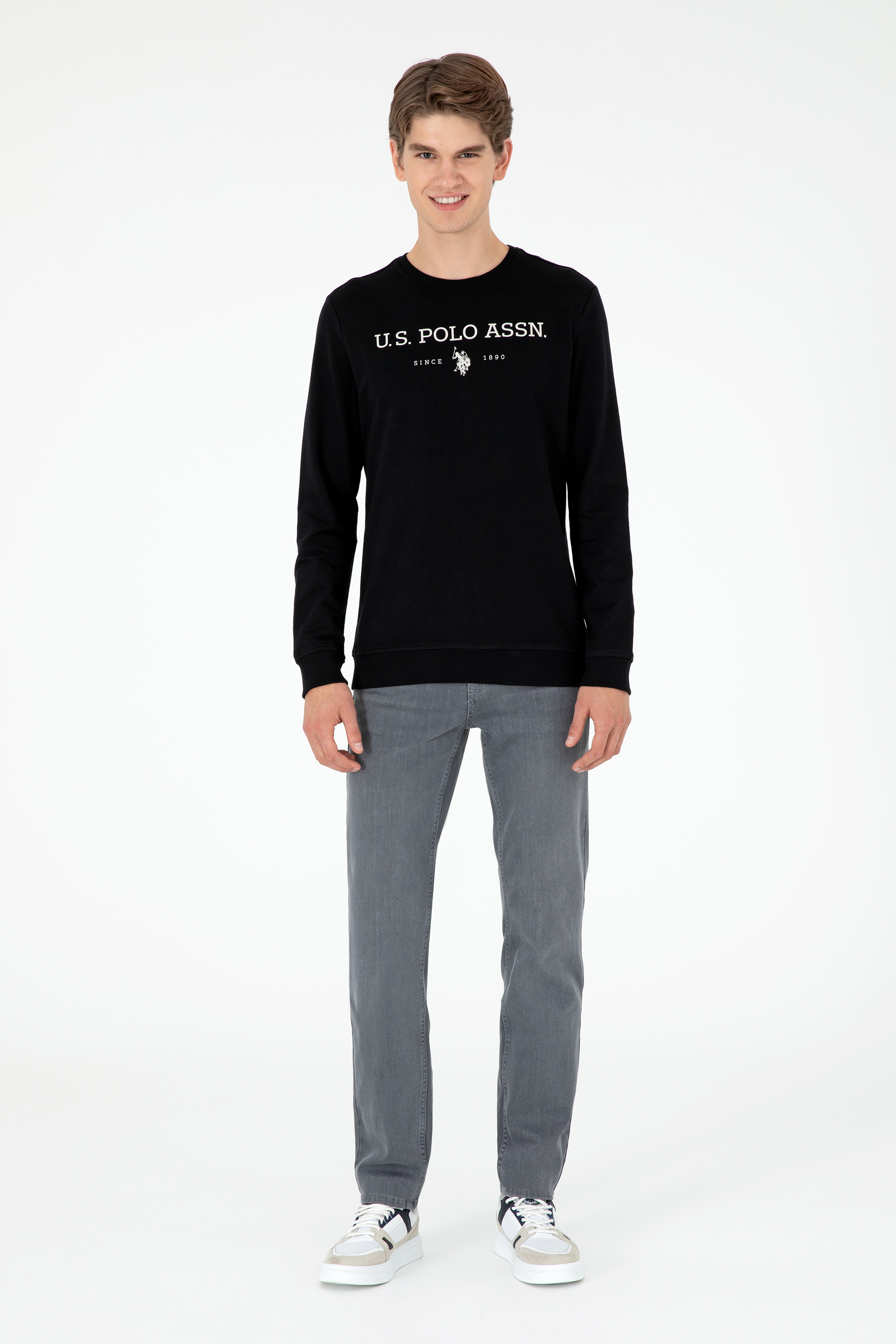 Erkek Siyah Sweatshirt