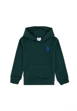 Erkek Çocuk Koyu Yeşil Basic Sweatshirt - 50293609045