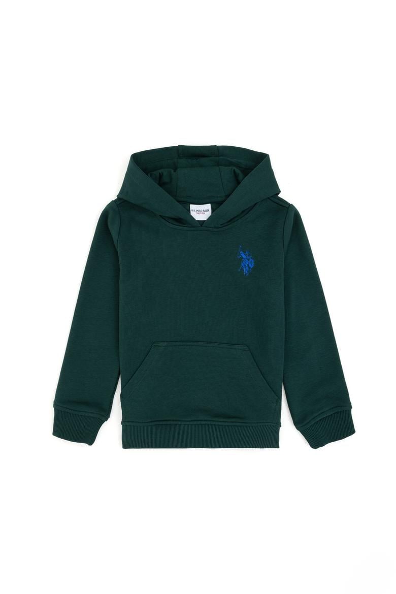Erkek Çocuk Koyu Yeşil Basic Sweatshirt