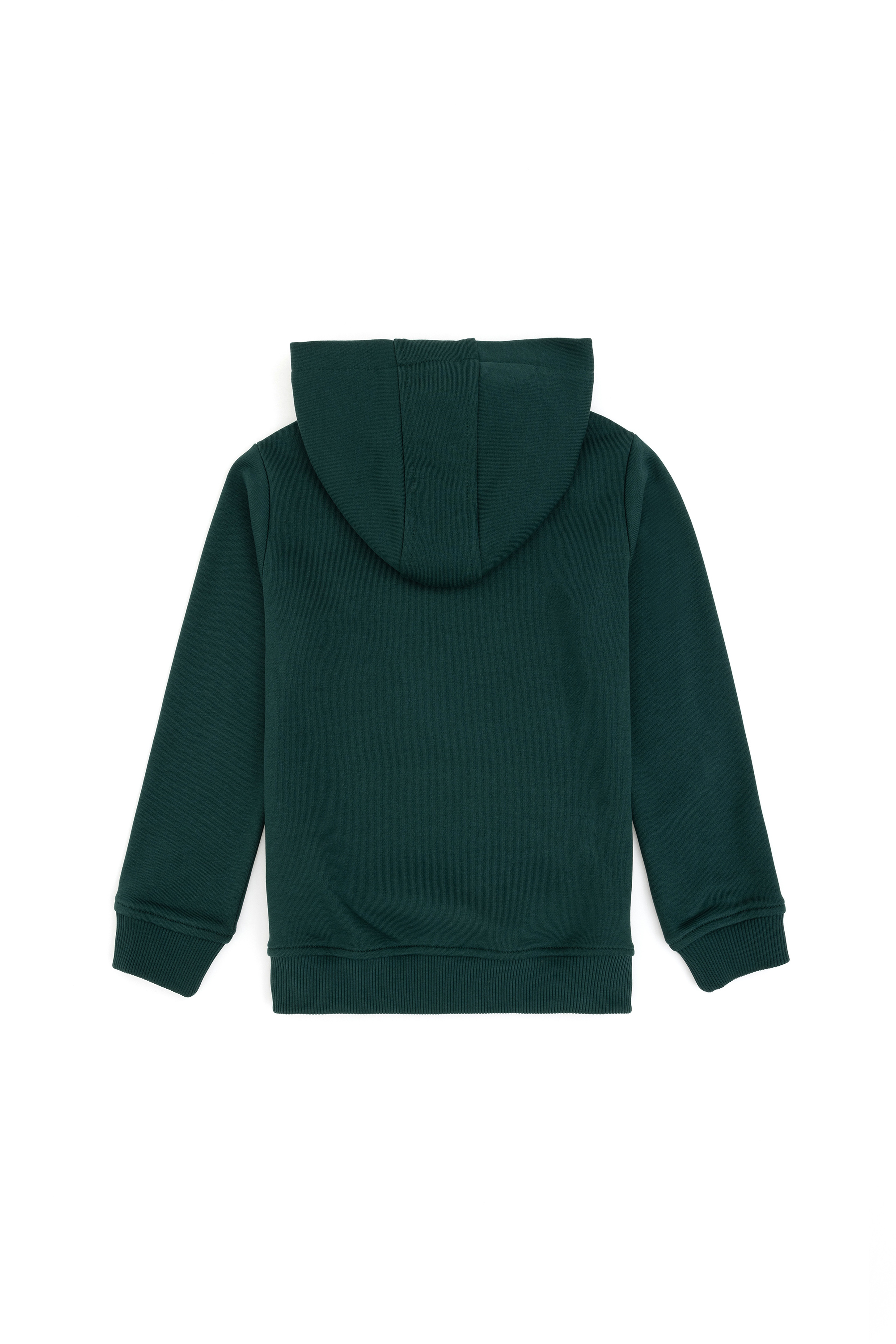 Erkek Çocuk Koyu Yeşil Basic Sweatshirt - Image 2