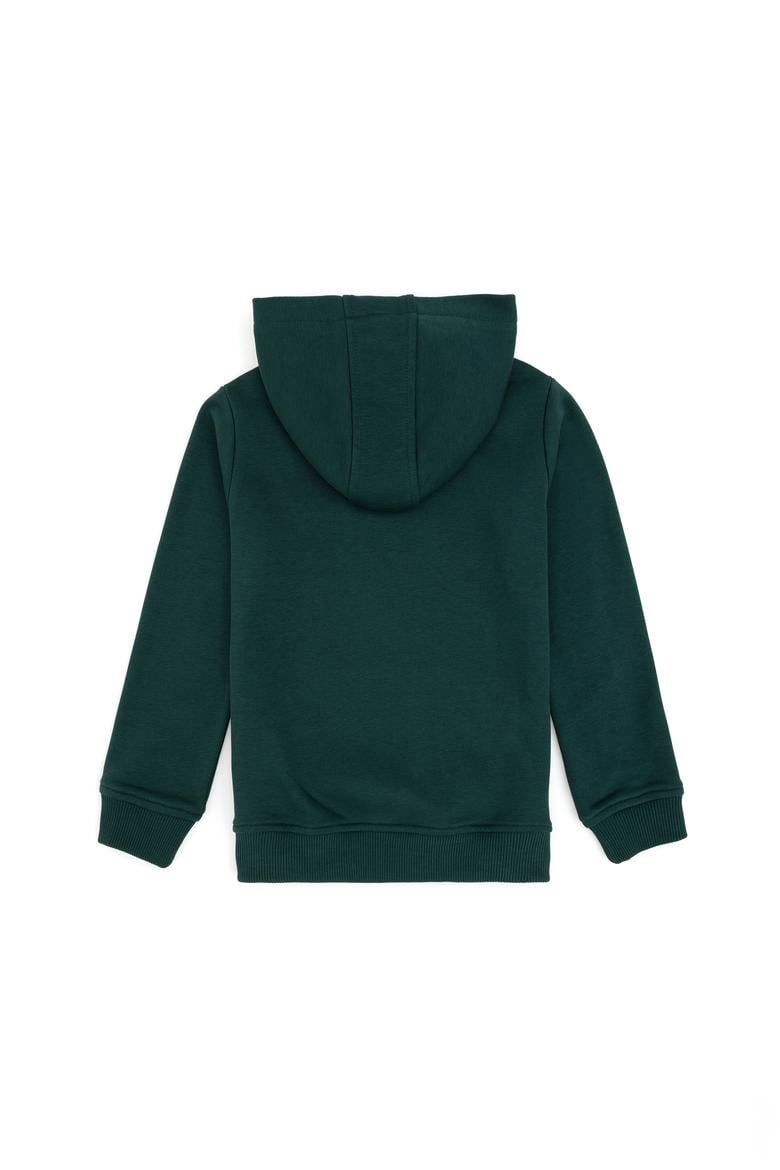 Erkek Çocuk Koyu Yeşil Basic Sweatshirt - 50293609045