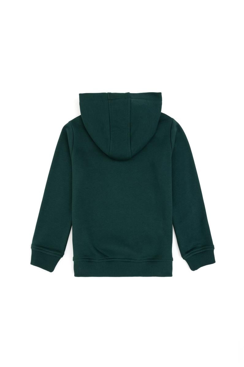 Erkek Çocuk Koyu Yeşil Basic Sweatshirt