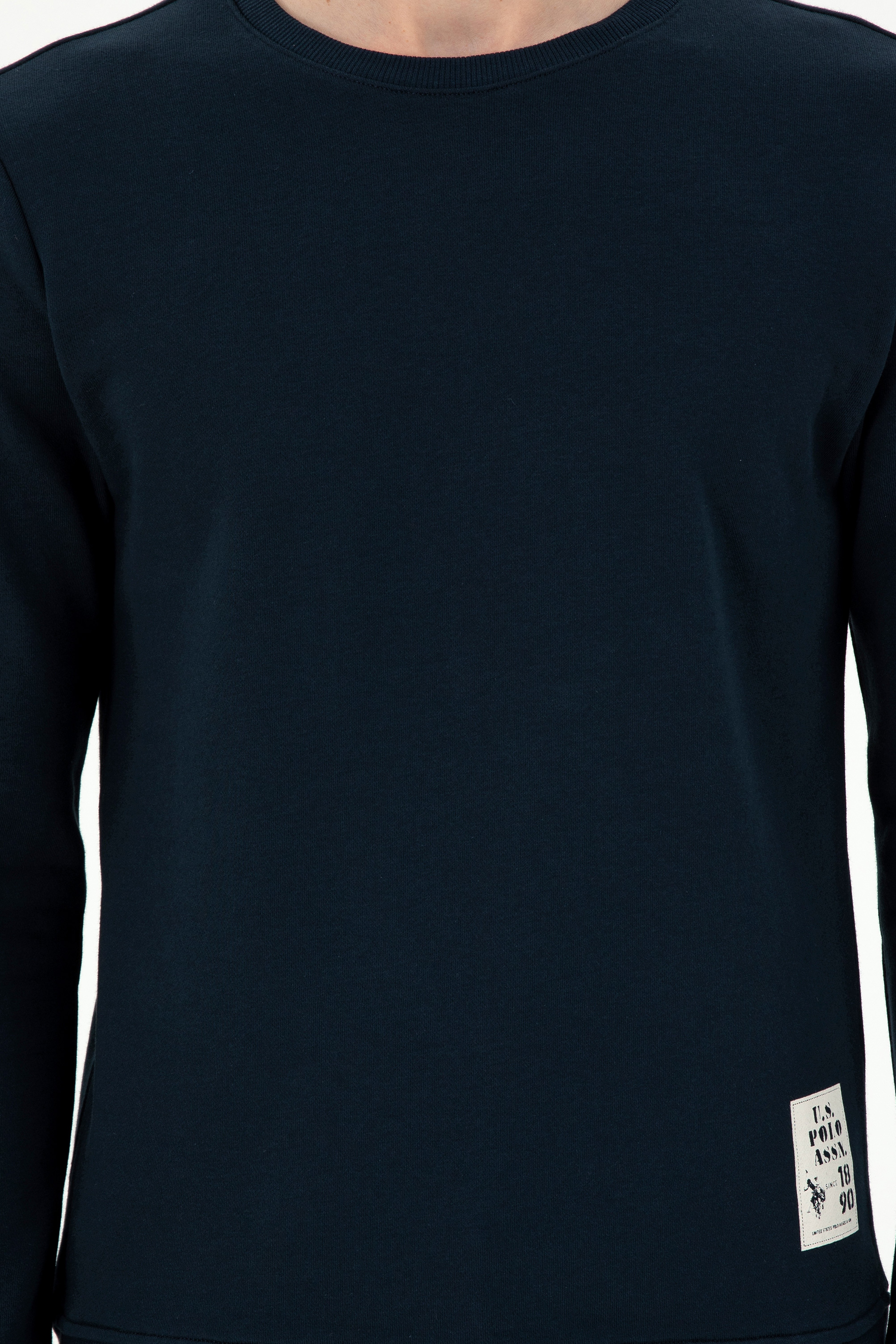 Erkek Regular Fit Bisiklet Yaka Lacivert Sweatshirt - Image 6