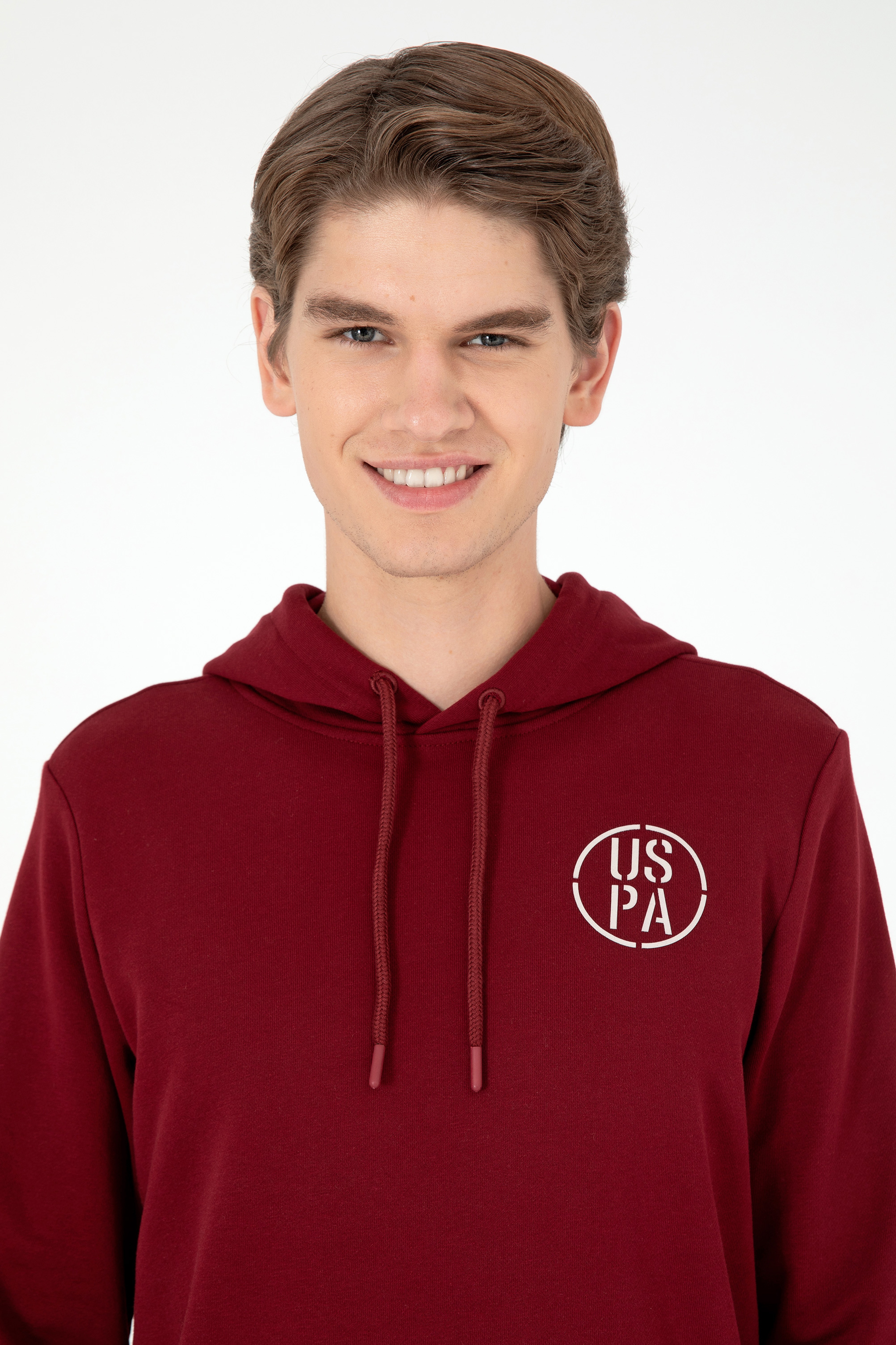 Erkek Bordo Sweatshirt - Image 2