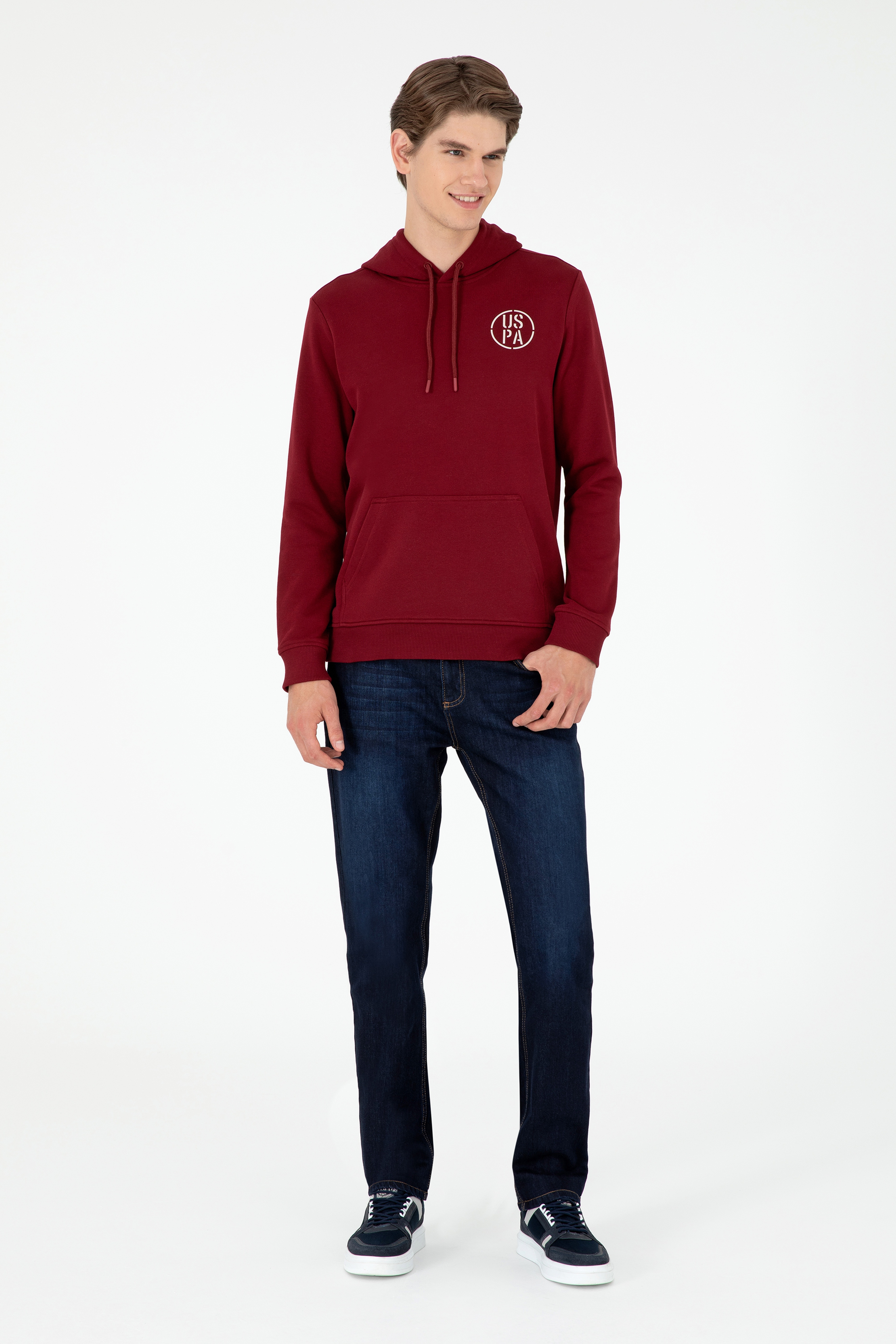 Erkek Bordo Sweatshirt
