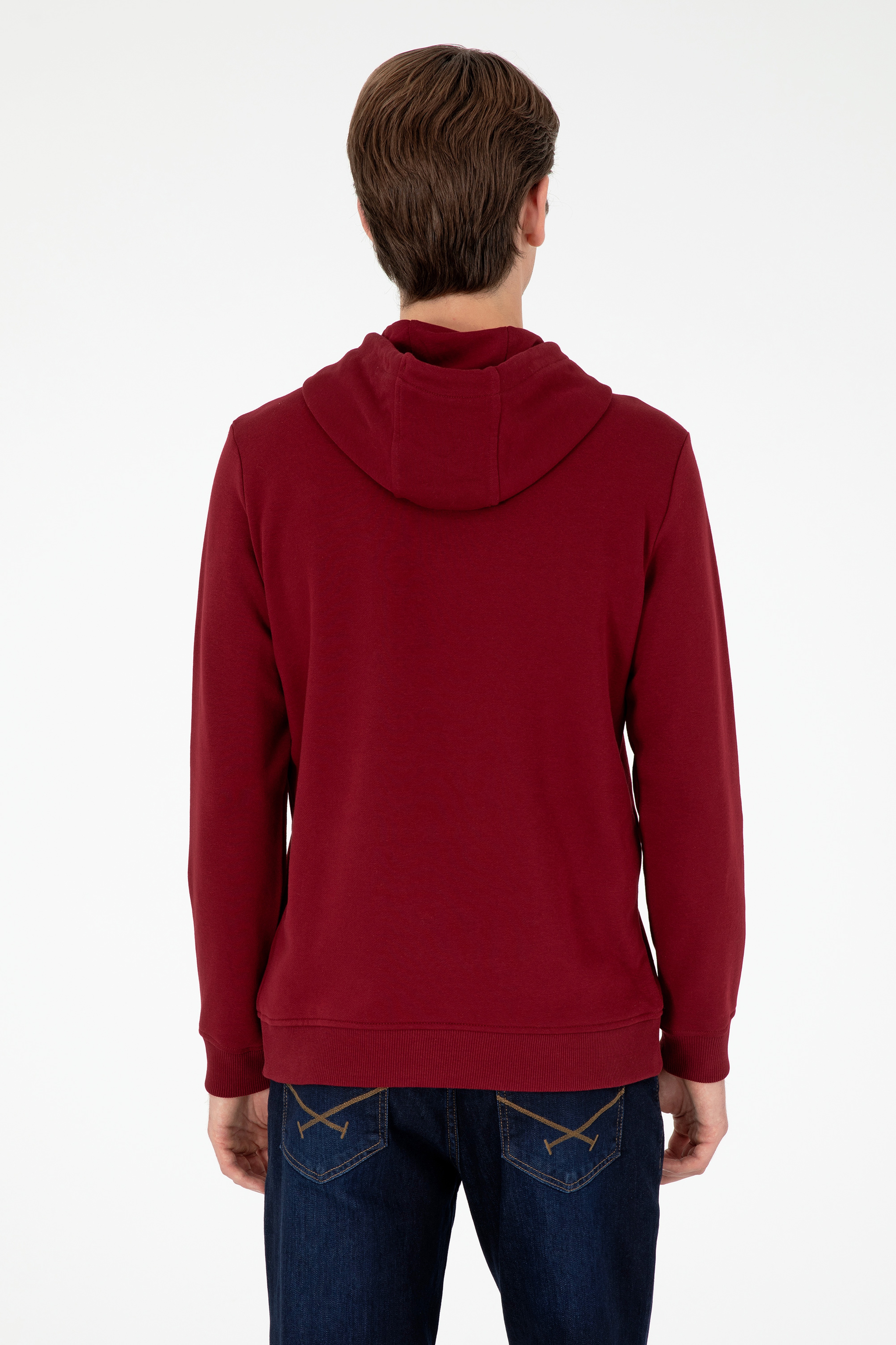 Erkek Bordo Sweatshirt