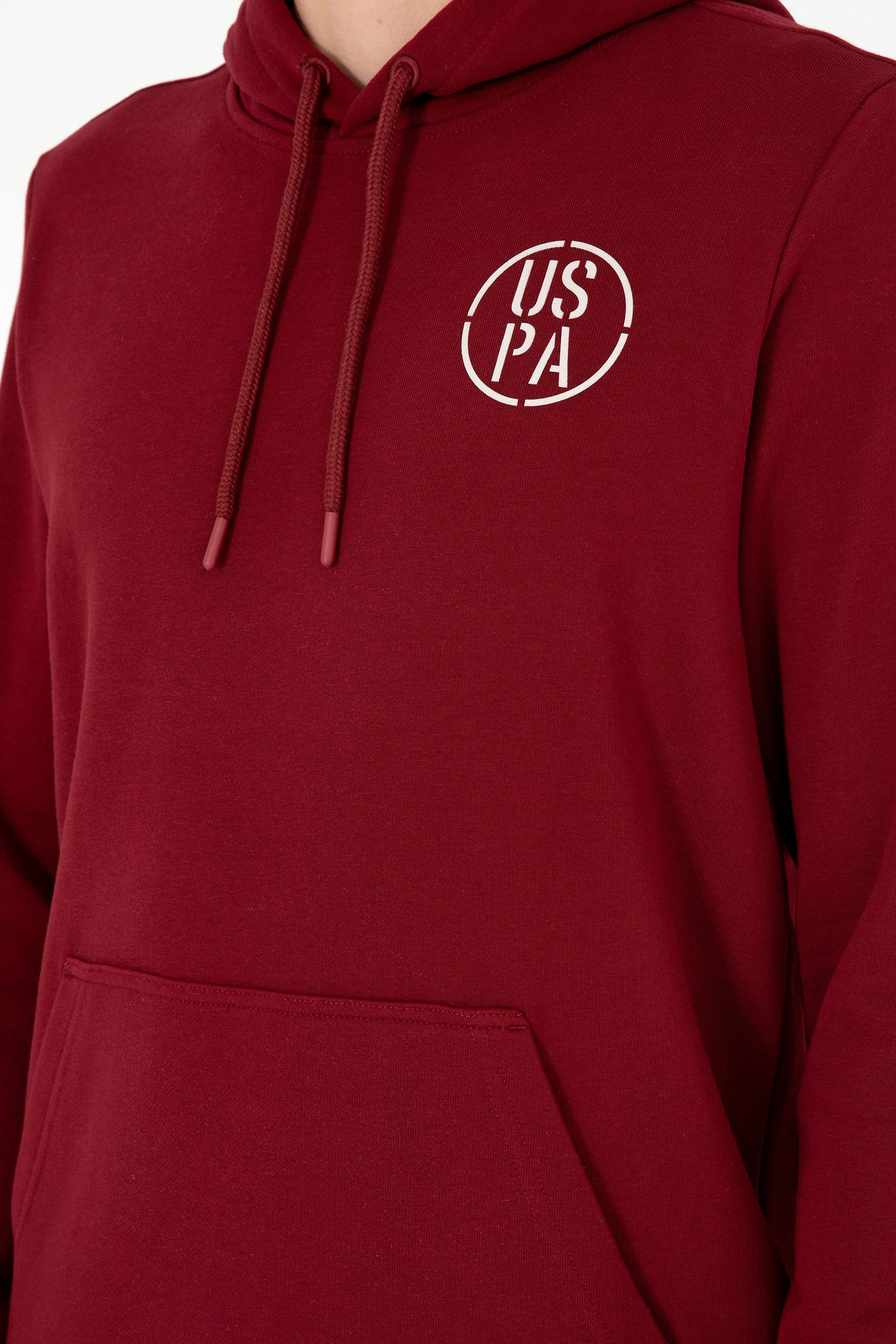 Erkek Bordo Sweatshirt - Image 7