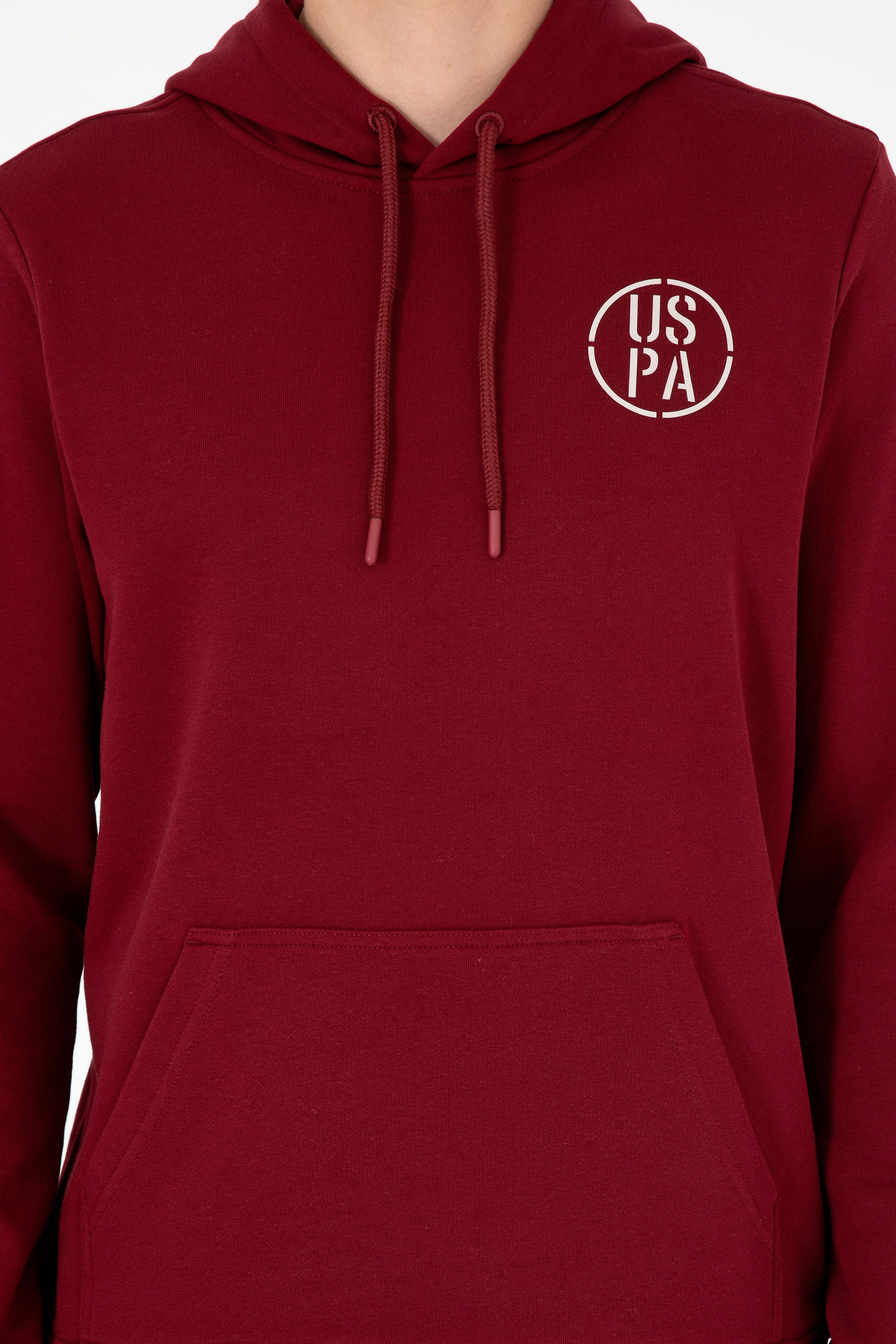 Erkek Bordo Sweatshirt - Image 6