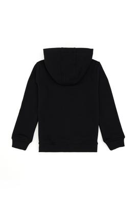 Erkek Çocuk Siyah Basic Fermuarlı Sweatshirt - 50293536017