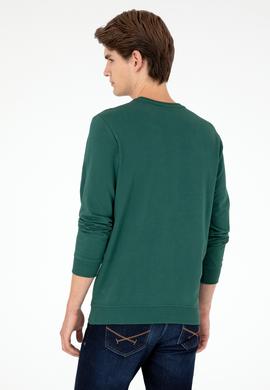 Erkek Koyu Yeşil Sweatshirt - 50293362044