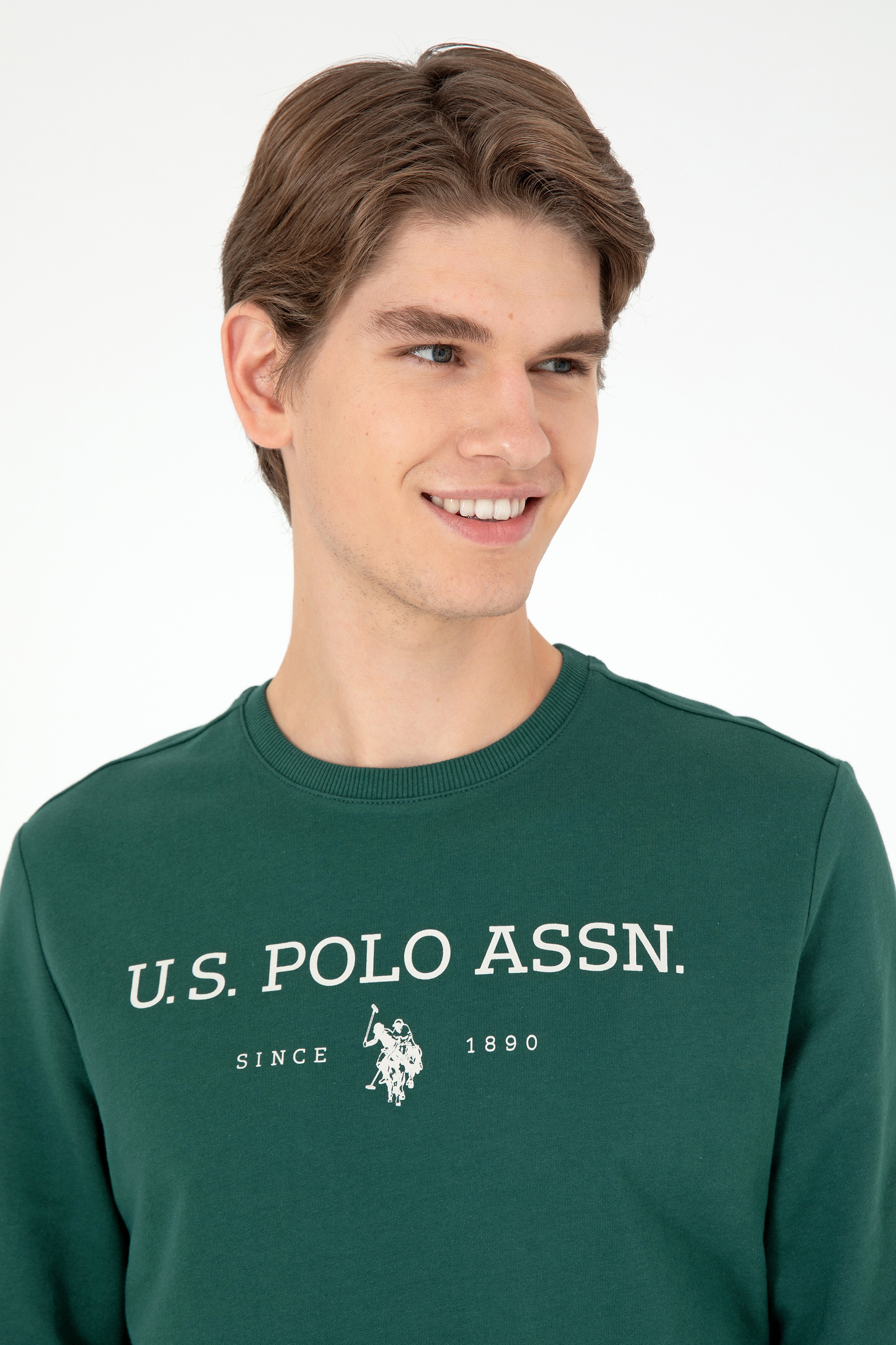 Erkek Koyu Yeşil Sweatshirt - Image 2