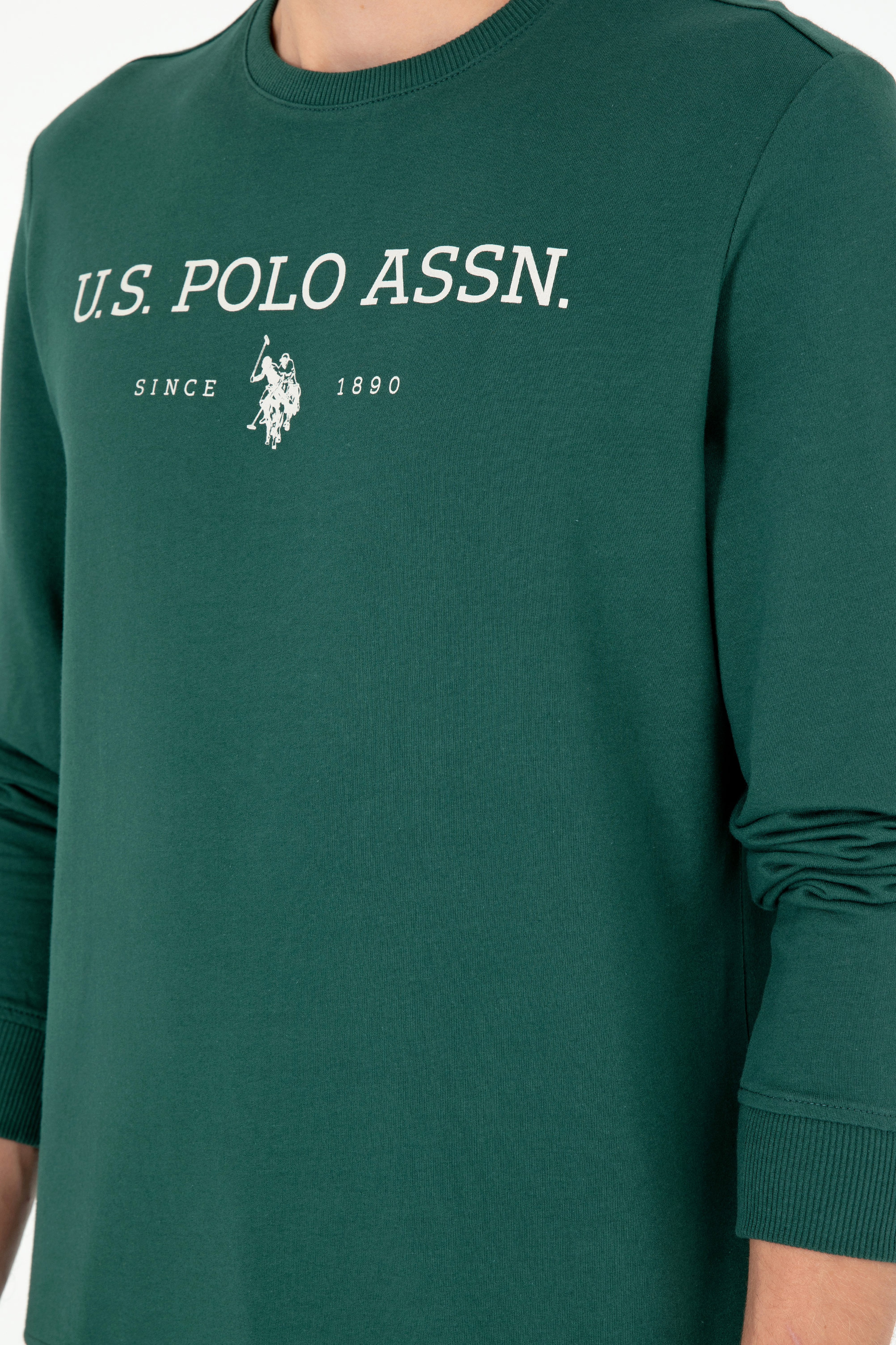 Erkek Koyu Yeşil Sweatshirt