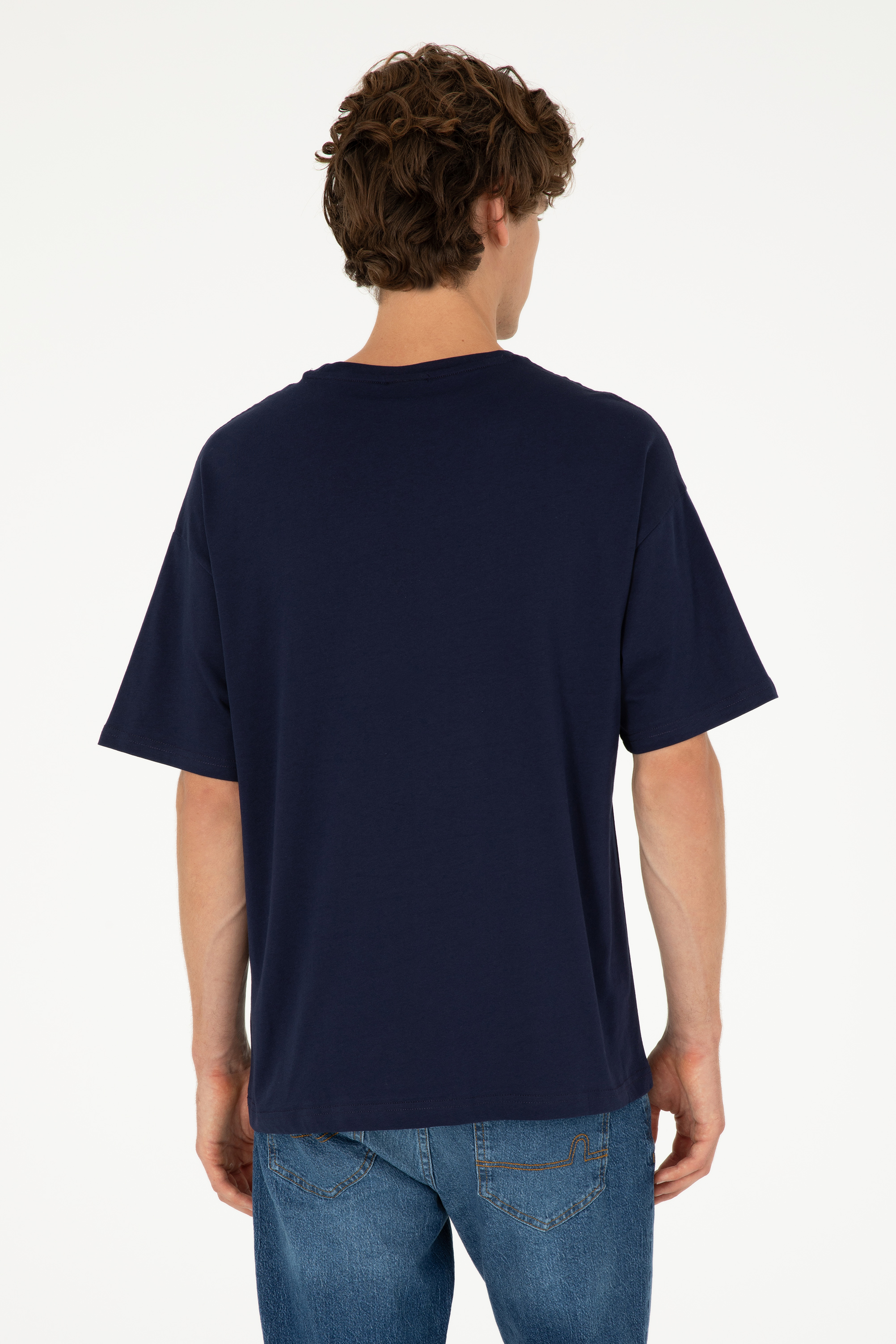 تی شرت یقه گرد آستین کوتاه Oversize یقه گرد مردانه یو اس پولو | U.S. Polo Assn. - تصویر 5