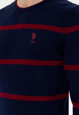 Erkek Lacivert Bisiklet Yaka Kazak - 50297039016