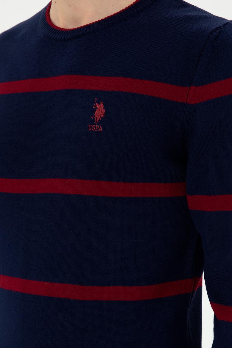 Erkek Lacivert Bisiklet Yaka Kazak - 50297039016