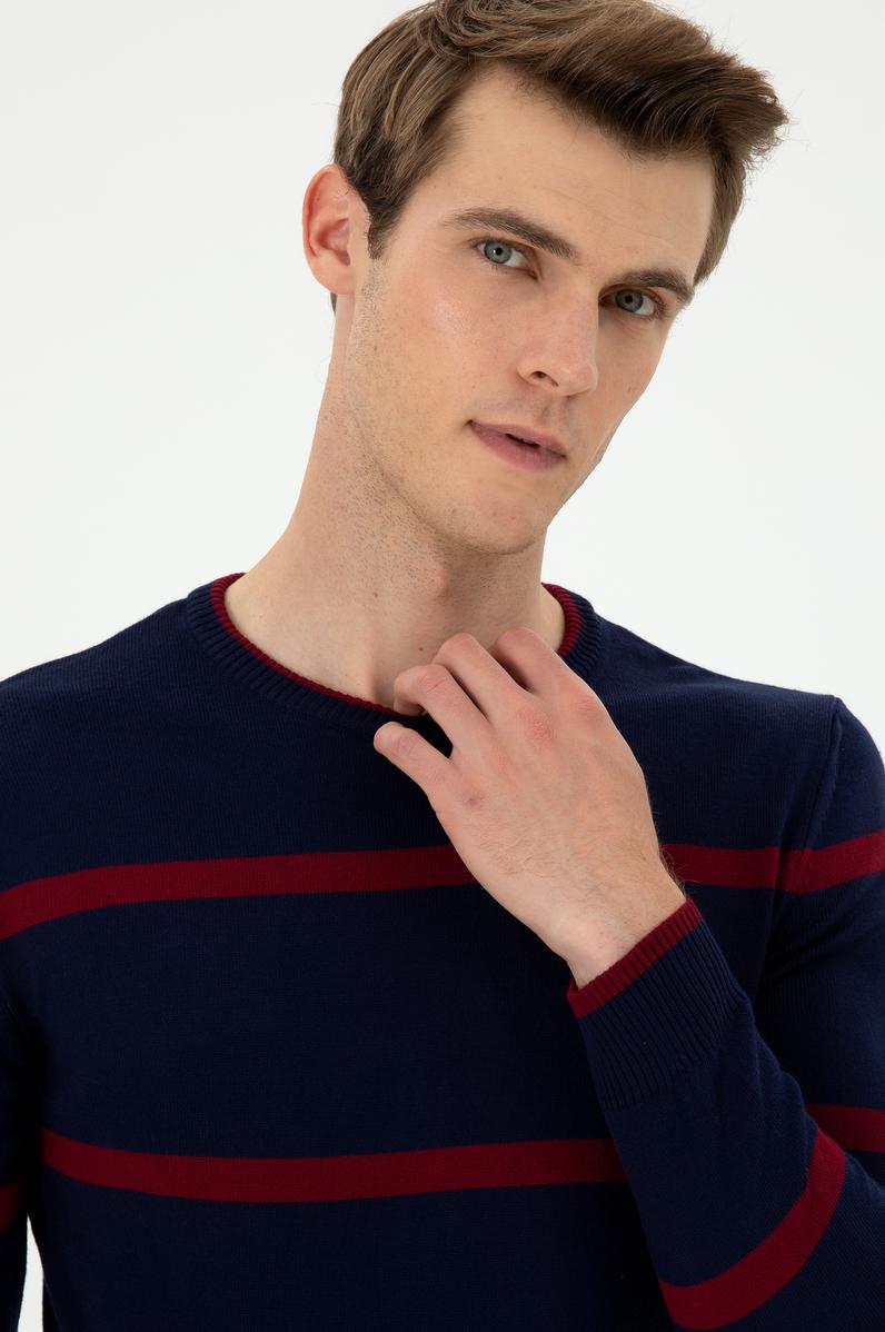 Erkek Lacivert Kazak