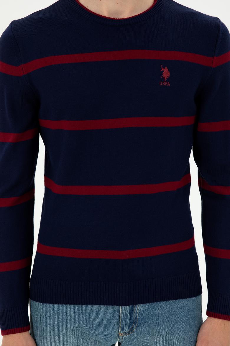 Erkek Lacivert Bisiklet Yaka Kazak - 50297039016