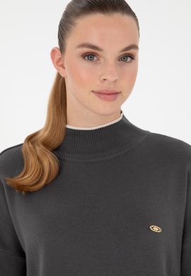 Kadın Antrasit Balıkçı Yaka Kazak - 50297069030