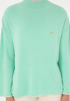 Kadın Mint Balıkçı Yaka Kazak - 50297069017