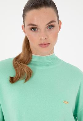 Kadın Mint Balıkçı Yaka Kazak - 50297069017