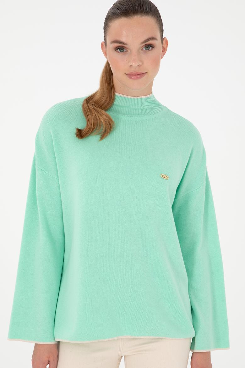 Kadın Mint Balıkçı Yaka Kazak - 50297069017