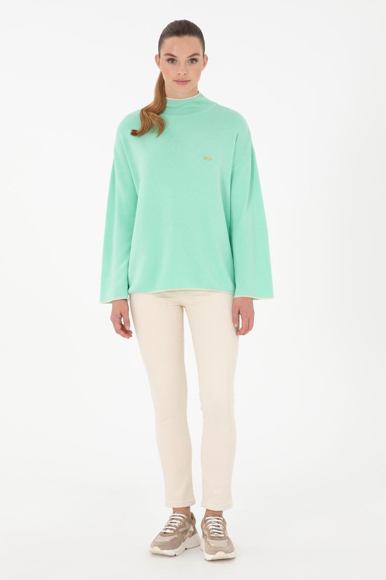Kadın Mint Balıkçı Yaka Kazak - 50297069017