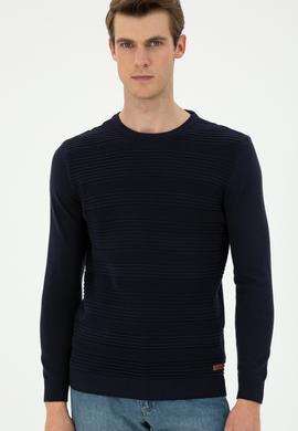 Erkek Lacivert Kazak - 50297064009