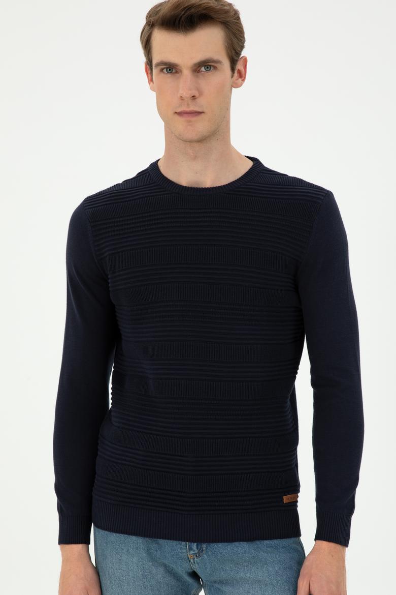 Erkek Lacivert Kazak - 50297064009