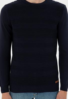 Erkek Lacivert Kazak - 50297064009