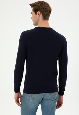 Erkek Lacivert Kazak - 50297064009