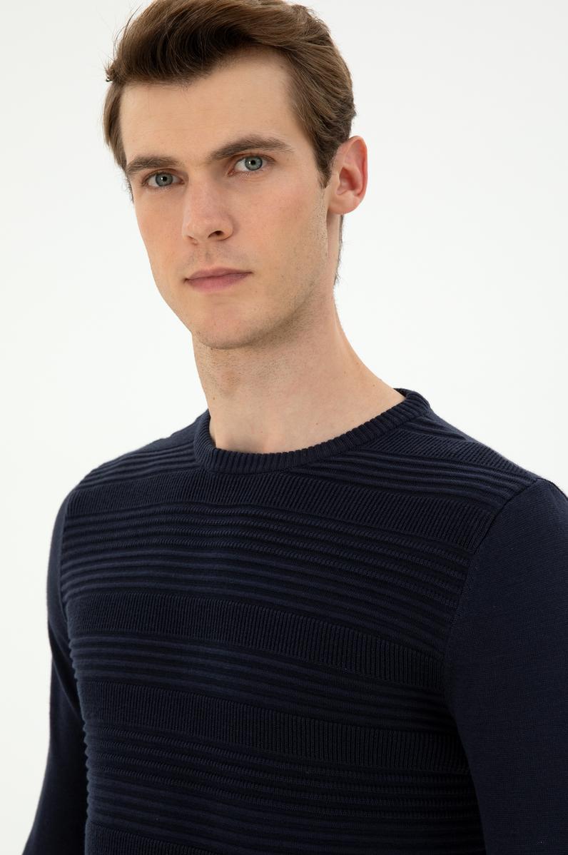 Erkek Lacivert Kazak