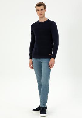 Erkek Lacivert Kazak - 50297064009