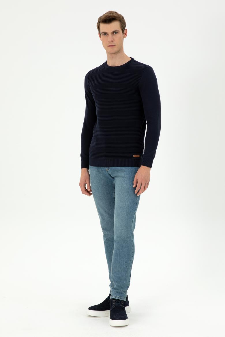 Erkek Lacivert Kazak - 50297064009