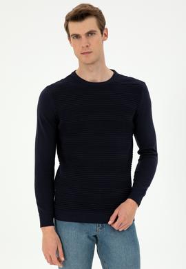 Erkek Lacivert Kazak - 50297064009