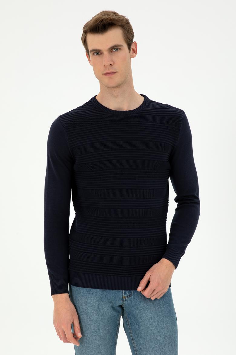 Erkek Lacivert Kazak