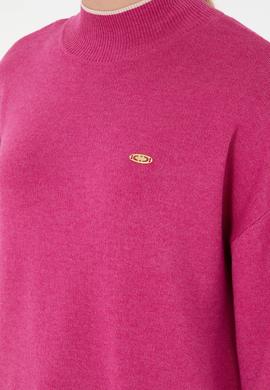 Kadın Fuşya  Balıkçı Yaka Kazak - 50297069036