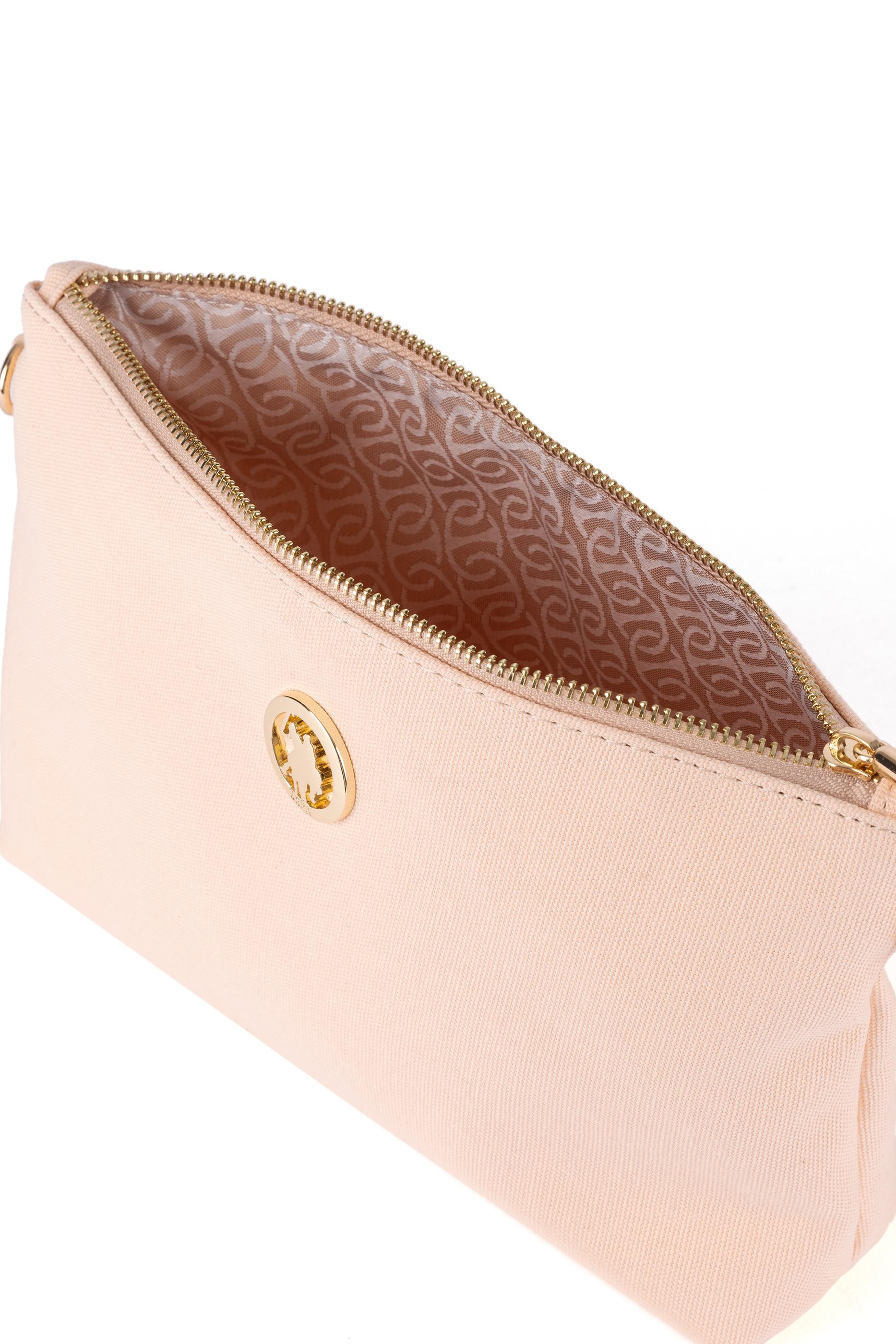 Kadın Somon Çıkarılabilir Askılı Kanvas El Çantası