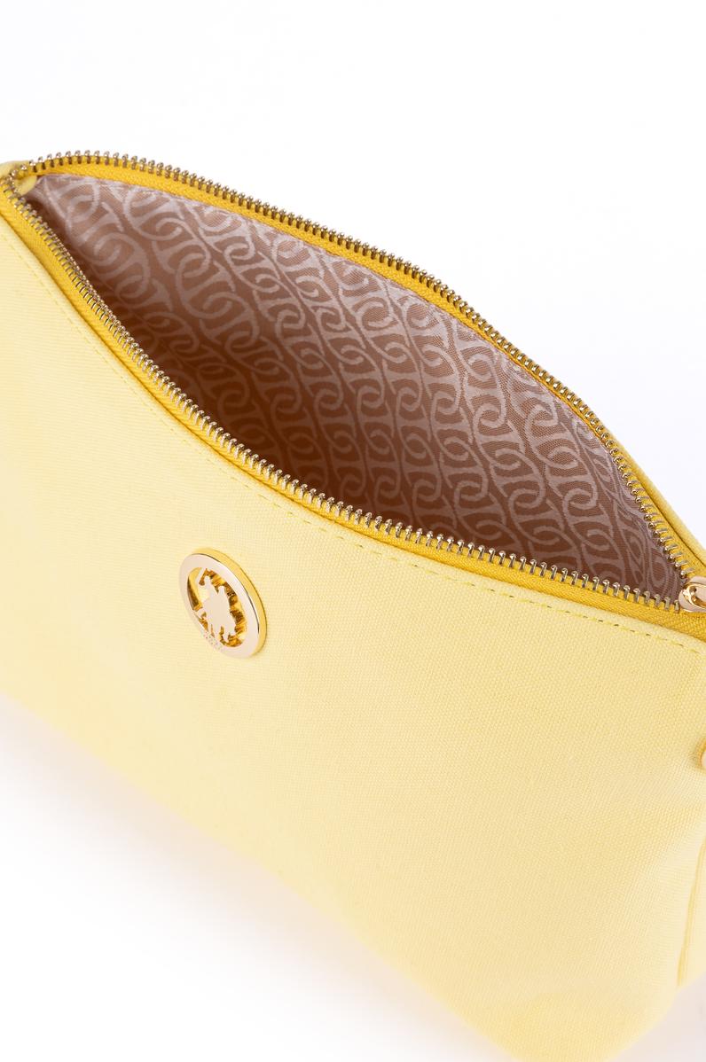 Kadın Sarı Çıkarılabilir Askılı Kanvas El Çantası