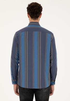 Erkek Lacivert Uzun Kollu Gömlek - 50272710015