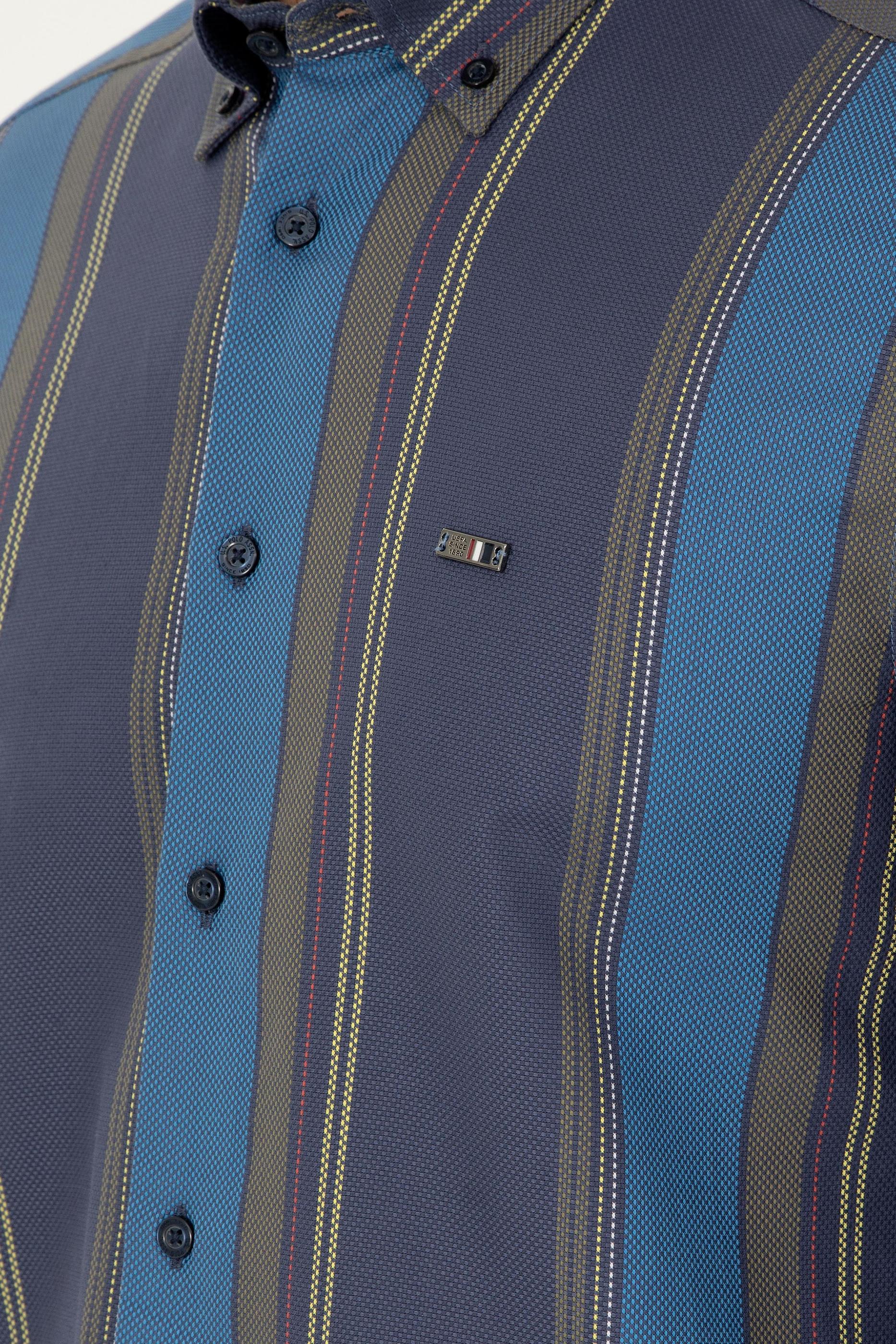 Erkek Lacivert Uzun Kollu Gömlek