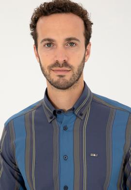 Erkek Lacivert Uzun Kollu Gömlek - 50272710015