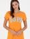 Kadın Turuncu Bisiklet Yaka Basic Tişört