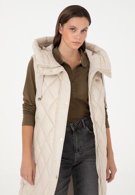 Kadın Krem Yelek - 50289550057