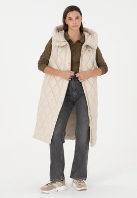 Kadın Krem Yelek - 50289550057