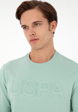 Erkek Su Yeşili Basic Sweatshirt - 50289058226