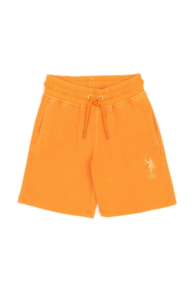Erkek Çocuk Turuncu Örme Şort