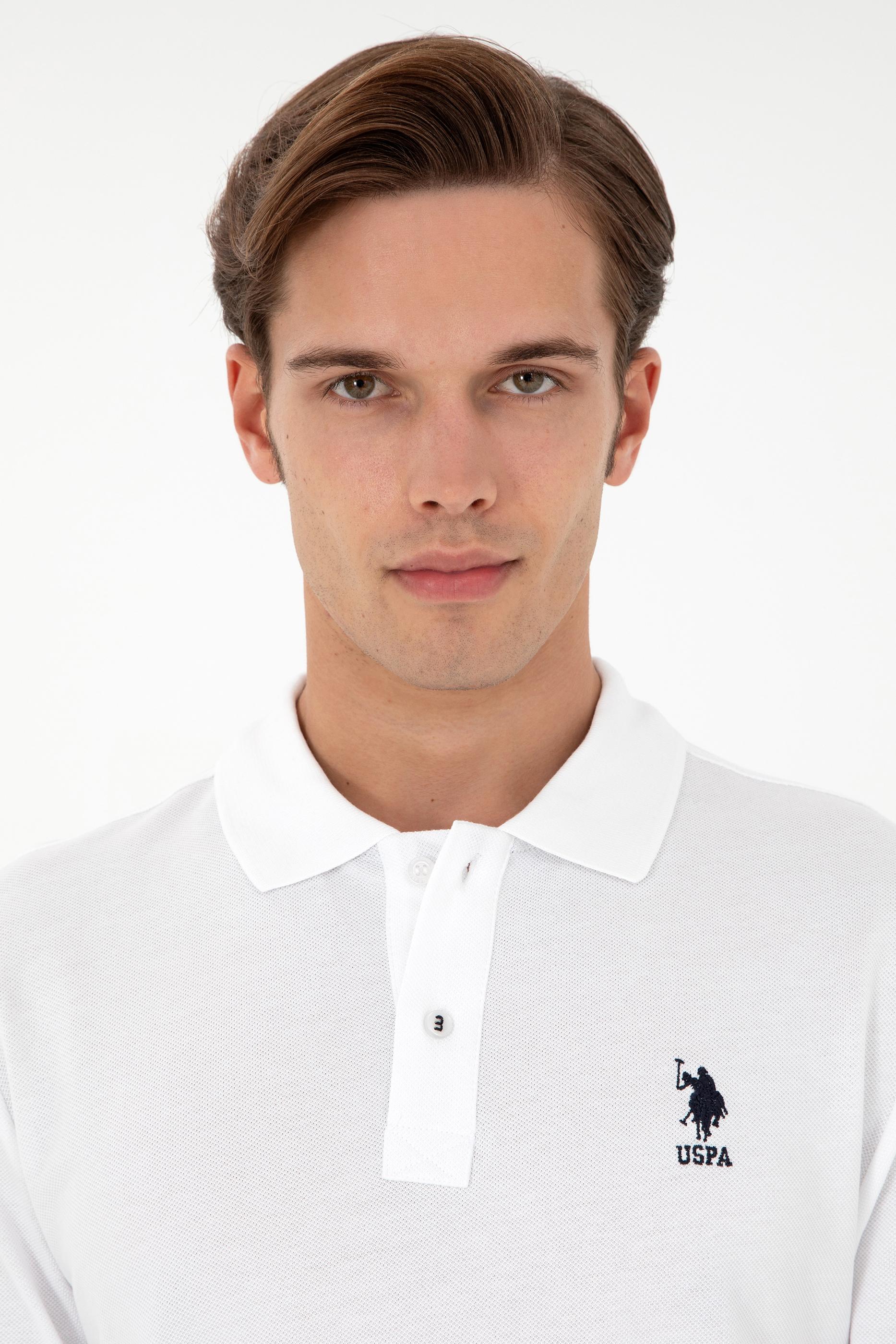 Erkek Beyaz Basic Sweatshirt