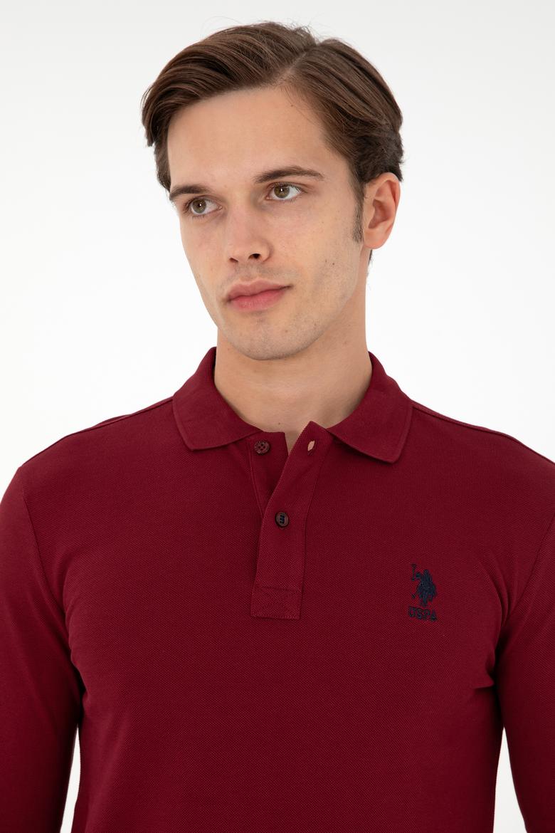 Erkek Bordo Basic Sweatshirt - 50289060118
