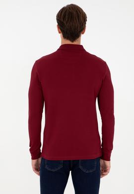 Erkek Bordo Basic Sweatshirt - 50289060118